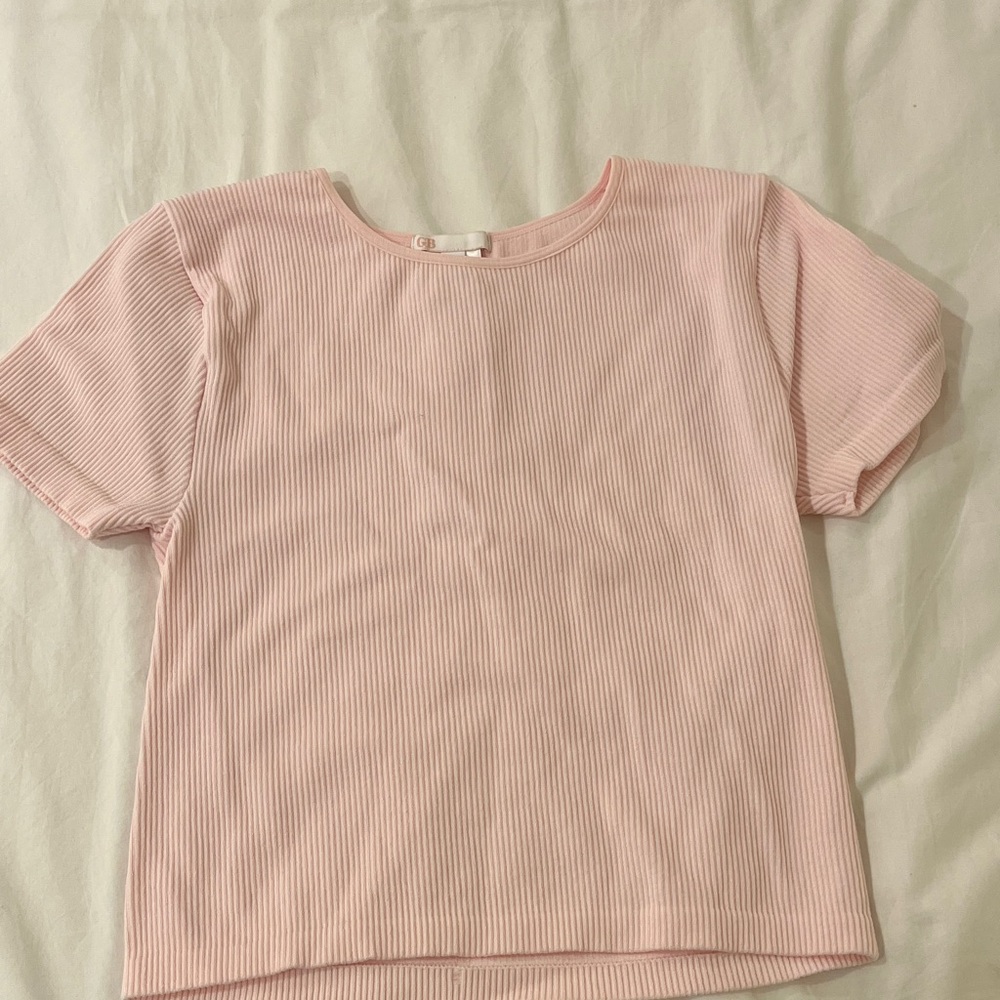 Gianni Bini Light Pink Ribbed Top